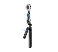 Trépied IA Content Studio 360° Suivi Visage - Commande Gestuelle - Télécommande - 6h Autonomie - 180cm - Noir