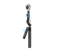PRIXTON Trépied IA de 180 cm pour Smartphone et Appareil Photo, Suivi du Visage, Commande à Distance et par Gestes, Autonomie de 6 h