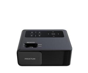 PRIXTON Vidéoprojecteur Portable Miró, Projecteur avec WiFi, 14000 Lumens, 800 ANSI Lumen, Full HD, Contraste 3000:1, Digital Keystone, Taille 30” à 210”, Télécommande, Connexion HDMI/USB/AV in/Jack