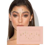 Priyanka Gold Bindis ✮ Mercy London Lot de bijoux indiens en cristal pour visage de bindi Doré et argent