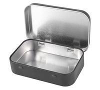 Priyyiu Boite Metal Boîtes Vides Rectangulaire de Avec Couvercle Petite Boîte pour Le Stockage de Bonbons, Travaux Manuels, et petits objets, 9,5 x 6,0 x 2,1cm