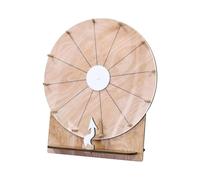 Prize Wheel Spinner - 11 inch Wooden Fortune Roulette Board