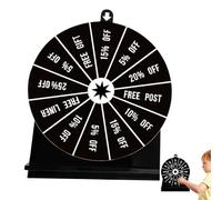 Prize Wheel Spinner avec support - Jeu de spin the Wheel avec support en acrylique Roue de la fortune | Roue de la fortune pour les prix, jeu compact pour les réunions de famille