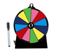 Prize Wheel Spinner - Colorful Wheel, Tabletop Activity Board, Adjustable Game Stand | Reusable Fortune Turntable for Parties, Performances, Fundraisers, Business, Classroom Compet