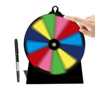 Prize Wheel Spinner Tabletop, Reusable Turntable Game Wheel, Stable Stand and Smooth Rotation, Compact Lightweight Design, Ideal for Trade Shows, Carnivals, Parties, Events, 20x15x7cm Multicolor
