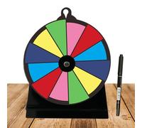Prizes Spin Wheel, Tabletop Spinner Wheel with Stand, 7.87x5.91x2.76 inches, Colorful Turntable Game Board, Durable Portable Display for Games, Carnival Events, Fundraisers, Supermarkets