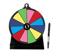 Prizes Spin Wheel, Tabletop Spinner Wheel with Stand, 7.87x5.91x2.76 inches, Colorful Turntable Game Board, Durable Portable Display for Games, Carnival Events, Fundraisers, Supermarkets