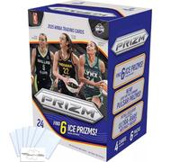 Prizm 2025 Boîte de basketball WNBA Blaster pour femme avec 24 cartes à collectionner + 6 toploader(s) et aimant StreetCards