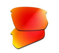 Prizo ORL Verres de rechange polarisés anti-reflets pour lunettes de soleil Oakley Bisphaera OO9400 (rouge feu iridium)