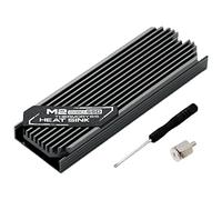 PRIZOM Dissipateur de Chaleur Ultra-Fin M.2 SSD M2 2280 Disque Dur à Semi-Conducteurs en Refroidisseur de Radiateur Refroidissement Coussin Thermique Gris