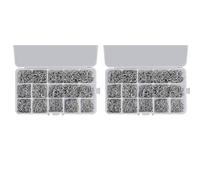 PRIZOM Lot de 2000 Hameçons de Pêche en Acier à Haute Teneur en pour Engins de Pêche en Salée