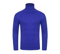 PRJN Pull à col roulé pour homme - Coupe ajustée - En tricot - Col roulé - - M