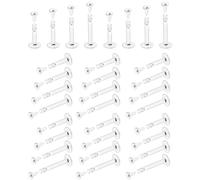 Prjndjw Boucles d'oreilles à dos plat transparent de 16 g pour le sport, le nez, le tragus, la conque, le cartilage, les boucles d'oreilles de piercing Monroe Medusa pour lèvre, labret, bijoux pour le