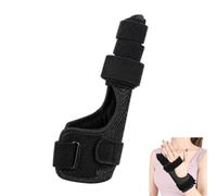 Prleqpro Attelle Petit Doigt, Orthèse pour Doigt Cassé, Attelle Ajustable et Confortable pour Main Gauche ou Droite, Immobilisation du 5ème Métacarpien, Pouce, Doigt Annulaire ou Moyen, Taille M