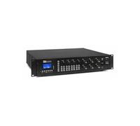Power Dynamics PRM606 - Amplificateur Matriciel avec 6 Canaux 100 V 6x60W, Lecteur MP3/USB/SD, Technologie Bluetooth, Prises 6,35mm, Idéal pour l'Installation dans Un Bureau ou Magasin