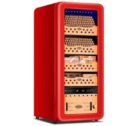 PRMTYUP Cave à Cigares avec Refroidissement, Chauffage Et ContrôLe De L'Humidité, Cave à Cigares éLectrique d'une Capacité Allant Jusqu'à 500 Cigares, Armoire à Cigares,03