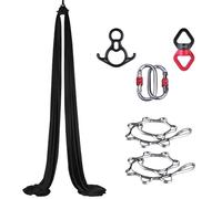 PRMTYUP Hamac AéRien, BalançOire De Yoga AéRienne, Hamac De Danse Acrobatique, Hamac De Yoga AéRien, éQuipement De Yoga AéRien, Kit De MatéRiel De Soie AéRienne,P,8M*1.5M