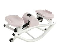 PRMTYUP Stepper Rock Machine, Stepper LatéRal à Faible Impact pour Les Genoux Et Les Articulations, Steppers De Fitness à Mouvement LatéRal Oscillant avec éCran NuméRique,Rose