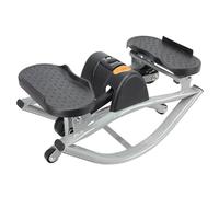 PRMTYUP Stepper Rock Machine, Stepper LatéRal à Faible Impact pour Les Genoux Et Les Articulations, Steppers De Fitness à Mouvement LatéRal Oscillant avec éCran NuméRique,Noir