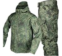 PRMTYUP Tenues Tactiques Militaires, Ensemble Veste Et Pantalon Tactiques, Combinaisons Militaires Camouflage ImperméAbles à Coque Souple, VêTements d'uniforme De Combat De L'ArméE,08,4XL