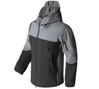 PRMTYUP Vestes Softshell Militaires, Veste Tactique Militaire pour Homme, Vestes Softshell Tactique ImperméAble pour L'ExtéRieur (Hiver), Vestes De Chasse avec Capuche,011,XXL