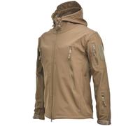 PRMTYUP Vestes Softshell Militaires, Veste Tactique Militaire pour Homme, Vestes Softshell Tactique ImperméAble pour L'ExtéRieur (Hiver), Vestes De Chasse avec Capuche,002,M