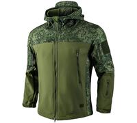 PRMTYUP Vestes Softshell Militaires, Veste Tactique Militaire pour Homme, Vestes Softshell Tactique ImperméAble pour L'ExtéRieur (Hiver), Vestes De Chasse avec Capuche,014,XXL