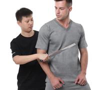 PRMTYUP VêTements Anti-Coupures Et Anti-Perforations, VêTements De Protection De Niveau 5, T-Shirt De SéCurité à Manches Longues RéSistant Aux Coupures, pour Les Forces De L'Ordre,Short Sleeved,L