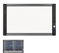 PRMTYUP Visionneuse De Films Radiographiques Portable à LED, éClairage pour Films Radiographiques, Instrument De Visualisation avec Support, Luminosité RéGlable De 0 à 100%,33x19.5in/84x50cm