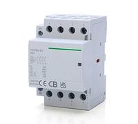 PRNDKYQZ Contacteur modulaire 40 A 100 A 4 pôles 63 A 4 NO 4 NC 2 NO 2 NC 220 V 110 V 24 V, contacteur Domestique Automatique, Type Rail DIN ICT50/60 Hz, 1 pièce(4P 63A 4NC AC230V)