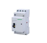 PRNDKYQZ Contacteur modulaire Domestique AC HCH8s-25M 4P 16A 20A 25A 24V 110V 220V avec Interrupteur de Commande Manuel 4NO 2NO 2NC ou 4NC 1 pièce(4P 16A 4NC 230V)