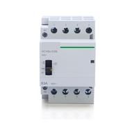 PRNDKYQZ Contacteur modulaire Domestique AC HCH8s-63M 4P 40A 24V 110V 220V for Rail DIN avec Interrupteur de Commande Manuel, 1 pièce(4P 63A 2NO2NC 230V)