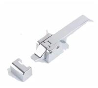 PRNDKYQZ DK615 Poignées de Porte de réfrigérateur et de congélateur for Four, Armoire, congélateur, Boucle de Verrouillage Industrielle Solide, 1 pièce(Chrome no Key)