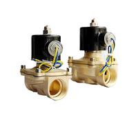 PRNDKYQZ Électrovanne en Laiton NPT BSP N/C 12v DN25 DN32, Joint EPDM Haute température, 1 Pouce 1-1/4 Pouce(Bsp-120vac,1-1/4 inch)