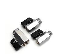 PRNDKYQZ Robinet à Bille en Laiton 1/8 "1/4" 3/8 "1/2" BSP fileté Mini mâle à Femelle compresseur d'air Eau gazole vanne d'arrêt(Male to Female,0.25 inch)