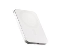 Pro 1 - Banque d'alimentation sans fil - minceur - 5000 mAh - 15 watt - sur le câble : USB-C - blanc