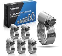 Pro 10-16 mm en acier inoxydable en W4 qualité, 12 pièces, largeur de bande 9 mm - Ensemble de haute qualité en pinces de tuyau inoxydable V2A pour tuyau d`arrosage, voiture, moto, aquarium