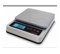 TERRAILLON - PRO 10 - Balance de cuisine électronique professionnelle, Large plateau amovible Inox 29 x 18 cm, IP67, capacité 10 kg, graduation 1 g, Ecran LED Rétroéclairé - Inox