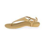 PRO 11 WELLBEING Sandales orthopédiques pour femme Marron - Marron - peau, 37 EU