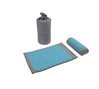 PRO 11 WELLBEING - Tapis d’acupression et oreiller avec sac de transport - gris/bleu