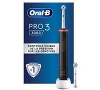 Oral-B Pro 3 3000, Brosse à dents électrique, 1 Brossette, Éliminer Jusqu’à 100% de Plaque Dentaire, Noir