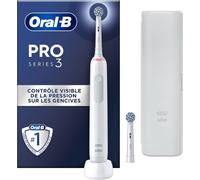 Pro 3 3500 Brosse À Dents Électrique, 1 Étui De Voyage, 2 Brossettes, Éliminer Jusqu¿À 100% De Plaque Dentaire, Blanc