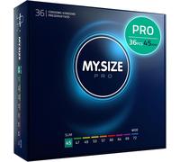 Pro 36 Préservatifs Élite,Taille 0,45 Mm-Latex Vytex De Haute Pureté,Facile À Ouvrir,9 Tailles Différentes