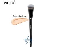 Pro 47 Pinceau De Fond De Teint Balai Fond De Teint Ombre Brosse Liquide Crème Mélange Blush Coudé Pinceau De Maquillage Professionnel Outil Cosmétique.Woko 47.