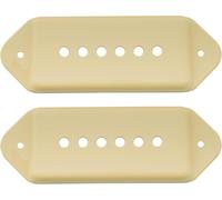 Pro 49,2mm P90 Dog Ear Short/Low Position Capot Micro Manche for USA USA Les Paul/Vintage Style Epiphone, Crème (Lot de 2)