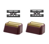 Pro 5 Star Series Finale Lot de 2 feuilles de rechange et barre de coupe compatibles avec rasoir Wahl modèle 7031-100/7043-100 - Rouge
