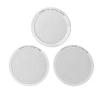 Pro AeroPress Filtres réutilisables - Fin, ultra-fin et maille - En acier inoxydable - Guide de préparation inclus (français non garanti), Acier inoxydable, acier inoxydable, Set of 3
