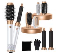 Pro Air Styler 6 In 1 Magic Styler Avec 1000W Airbrush Hair Styler Seche Cheveux, Brosse Soufflante, Brushing Brosse Soufflante, Auto Boucleur a Air, pour Sécher, Boucler, Lisser