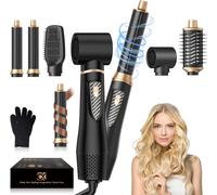 Pro Airstyler 5 In 1,Seche Cheveux 5 En 1,1000W Brosse Soufflante,32Mm Air Curl Outil De Sèche-Cheveux,Amovible Pour Sécher Et Boucler Les Cheveux