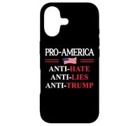Pro America Anti Trump Hate Lies Resist Sign Anti Trump Flag Coque pour iPhone 17